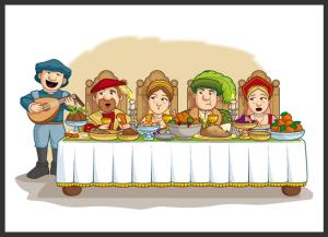 Histort tUDOR AT DINNER